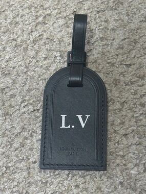 Louis Vuitton Black Luggage Tag